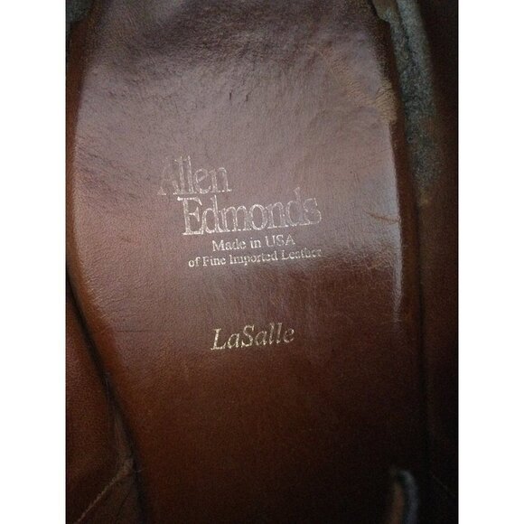 Allen Edmonds Men\'s Dress Shoes Size 13 Leather Lace Up LaSalle Made in USA main image 12
